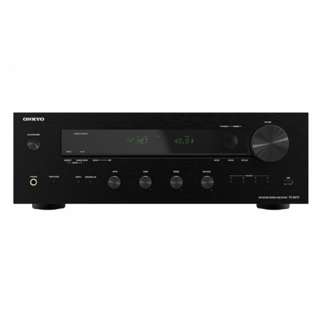 Onkyo TX-8470 stereoförstärkare med nätverk, HDMI & mer, svart ryhmässä Kotihifi / Vahvistimet / Vahvistimet @ BRL Electronics (350TX8470)