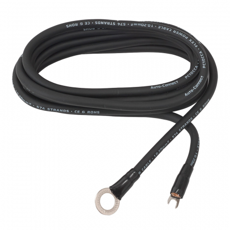 Auto-Connect 2.5 metrin virtajohto CCA 10.2mm², musta ryhmässä Autohifi / Kaapelit / Virtakaapelit @ BRL (720PCT10CCA25B)