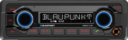 Blaupunkt Dublin 112 BT, kestävä autostereo, jossa on Bluetooth ryhmässä Autohifi / Autostereot / 1-din @ BRL Electronics (873DUBLIN112BT12V)