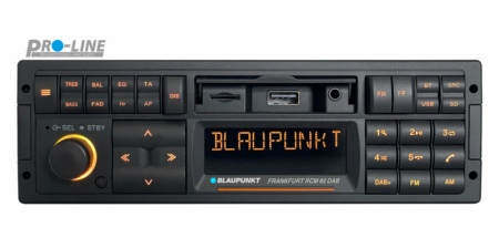 Blaupunkt Frankfurt RCM 82 DAB, retro autoradio Bluetoothilla ja DAB:illa ryhmässä Autohifi / Autostereot / 1-din @ BRL Electronics (873FFRCM82DAB)