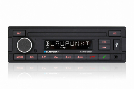 Blaupunkt Madrid 200 BT, retroautostereo Bluetoothilla ryhmässä Autohifi / Autostereot / 1-din @ BRL Electronics (873MADRID200BT)