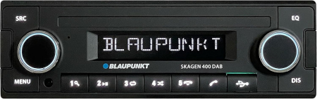 Blaupunkt Skagen 400 DAB, retroautostereo Bluetoothilla ja DAB+:lla varustettuna ryhmässä Autohifi / Autostereot / 1-din @ BRL Electronics (873SKAGEN400DAB)