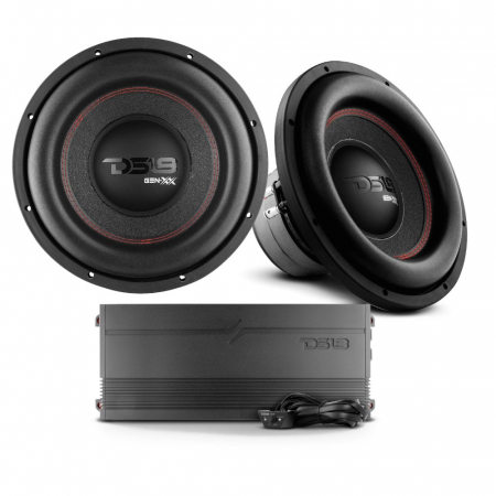 2-pack DS18 GEN-XX12.4DHE G3600.1D:llä, peruspaketti ryhmässä Pakettiratkaisut / Paketit autoon / Subwooferpaketit @ BRL Electronics (SETGENXX124DHEPKT1)