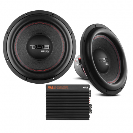 2-pack DS18 GEN-XX15.4DHE & GAS MAD A2-1200.1DFL, bassarja ryhmässä Pakettiratkaisut / Paketit autoon / Subwooferpaketit @ BRL Electronics (SETGENXX154DHEPKT2)