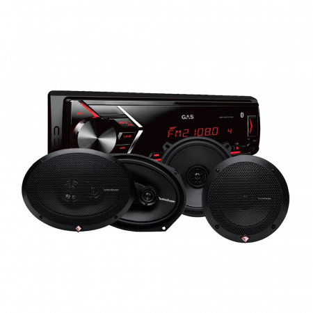 GAS GMA152BT & Rockford Fosgate Prime-kaiuttimet ryhmässä Pakettiratkaisut / Paketit autoon / Autostereopaketit @ BRL Electronics (SETGMA152RFPRIME)