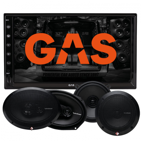 GAS GMV651BT & Rockford Fosgate Prime-kaiuttimet ryhmässä Pakettiratkaisut / Paketit autoon / Autostereopaketit @ BRL Electronics (SETGMV651BTRFPRIME)