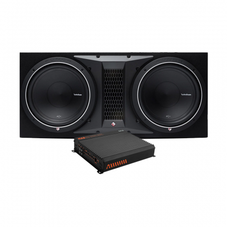 Rockford Fosgate P1-2x12 & GAS MAD A2-1200.1DFL, bassopaketti ryhmässä Pakettiratkaisut / Paketit autoon / Subwooferpaketit @ BRL Electronics (SETP12X12PKT10)