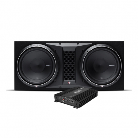 Rockford Fosgate P2-2X12 & Bass Habit Play Power 1000.1 (gen. 2), bassopaketti ryhmässä Pakettiratkaisut / Paketit autoon / Subwooferpaketit @ BRL Electronics (SETP22X12PKT1)