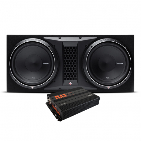 Rockford Fosgate P2-2X12 ja MAX A2-800.1D ryhmässä Pakettiratkaisut / Paketit autoon / Subwooferpaketit @ BRL Electronics (SETP22X12PRO)