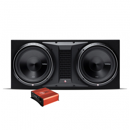 Rockford Fosgate P3-2X12 & Bass Habit SPL ELITE 2100.1DF, bassopaketti ryhmässä Pakettiratkaisut / Paketit autoon / Subwooferpaketit @ BRL Electronics (SETP22X12SE2000)