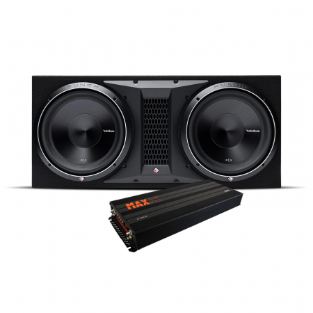 Rockford Fosgate P3 2x12 bassokaiutin & GAS MAX A2-2500.1DL, bassopaketti ryhmässä Pakettiratkaisut / Paketit autoon / Subwooferpaketit @ BRL Electronics (SETP32X12PKT1)