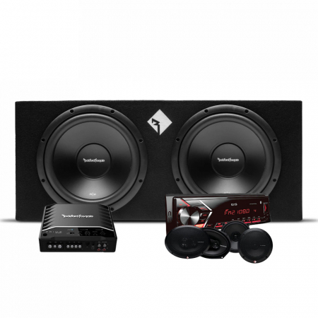 Rockford Fosgate R2-2X12 kokonaispaketti ryhmässä Pakettiratkaisut / Paketit autoon / Täyspaketit @ BRL Electronics (SETR22X12PKT2)