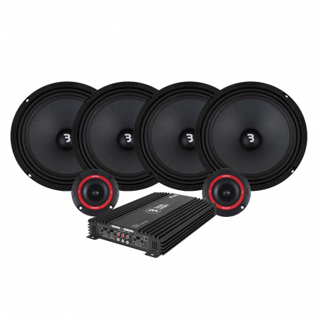 4-pack Bass Habit SP200M, SP25A & 65.4 SPL-paketti, keskikoko ryhmässä Pakettiratkaisut / Paketit autoon / SPL-sarja @ BRL Electronics (SETSP200MPKT6)