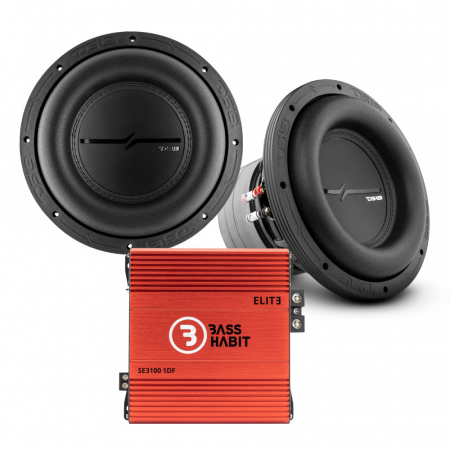 2-pack DS18 ZXI10.2D & Bass Habit SPL ELITE 3100.1D, bassopaketti ryhmässä Pakettiratkaisut / Paketit autoon / Subwooferpaketit @ BRL Electronics (SETZXI102DPKT1)