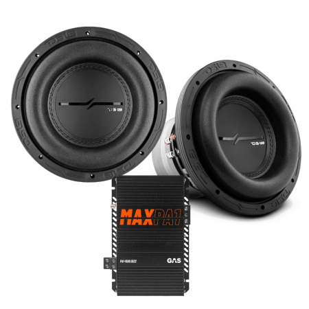 2-pack DS18 ZXI8.2D & GAS MAX PA1-1500.1DZ2, bassopaketti ryhmässä Pakettiratkaisut / Paketit autoon / Subwooferpaketit @ BRL Electronics (SETZXI82DPKT1)