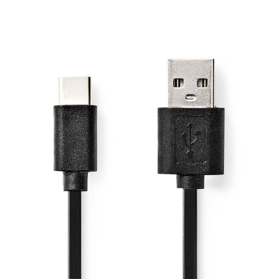 Nedis USB-A–USB-C-kaapeli, 15 W, 3 metriä