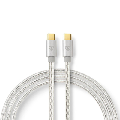 Nedis USB-C-kaapeli, 100 W, 5 Gbit/s, 1 metri