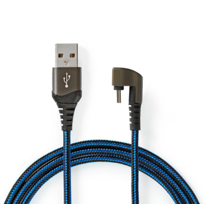 Nedis USB-A–USB-C-kaapeli, 180°-liitin, 1 metri
