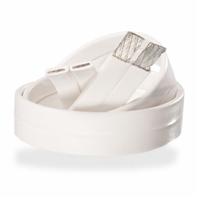 Supra Flat 1.6 vit platt högtalarkabel, lösmeter
