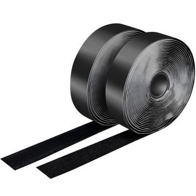 LogiLink Itsekiinnittyvä tarranauha 25 mm x 5 m, musta