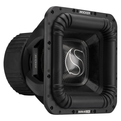 Kicker SoloXS L7XS182, neliönmuotoinen 18 tuuman bassoelementti, 2x2 ohmia