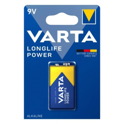 Varta Longlife Power 9V, alkalinen 9 V:n paristo, 1 kpl