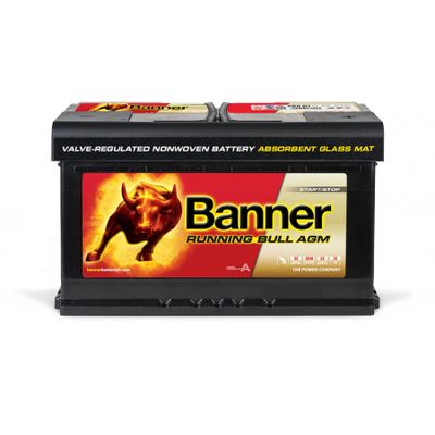 Banner Running Bull AGM 800A 80Ah, startbatteri