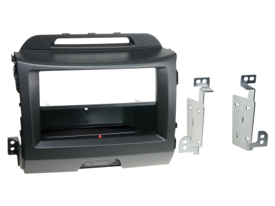 Asennuskehys 2-DIN Kia Sportage 2010-2016, tummanharmaa