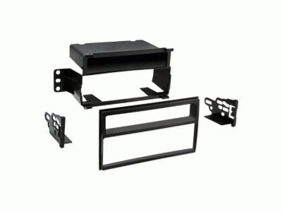 Asennuskehys 1-DIN varustetaskulla Nissan Juke/Tiida, piano musta