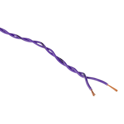 Auto-Connect kierretty kaiutinkaapeli 2x0.8mm² liila, hinta metriä kohti