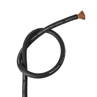 Auto-Connect musta virtakaapeli CCA 35.5mm², metritavara