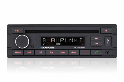 Blaupunkt Milano 200 BT, retro autostereo Bluetoothilla