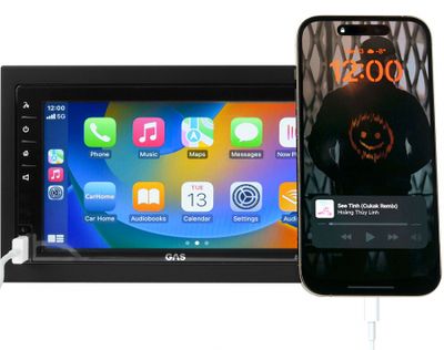 GAS MAX MV240-BT, autoradio Apple CarPlaylla, Bluetoothilla, handsfree-toiminnolla ja muulla
