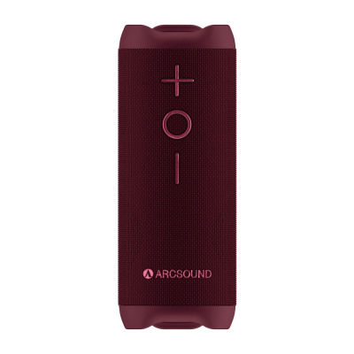 Arcsound EDGE Ruby Red tehokas kannettava kaiutin Bluetoothilla, musta