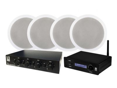 System One A50BT med 2 par IC620 + SC4B högtalarväxel