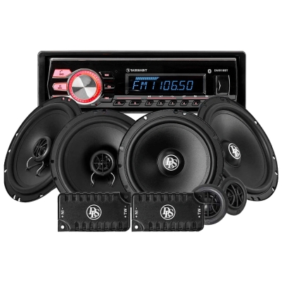 Bass Habit DMR10BT autoradiopaketti DLS etu- ja takakaiuttimilla