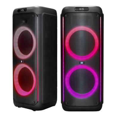 2-pakkaus Arcsound HAZE XXL, raskas juhlakaiutin langattomalla mikrofonilla ja Bluetoothilla