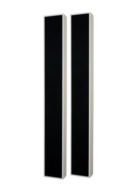 2-pakkaus DLS Flatbox Slim XL on-wall kaiuttimet, mattavalkoinen
