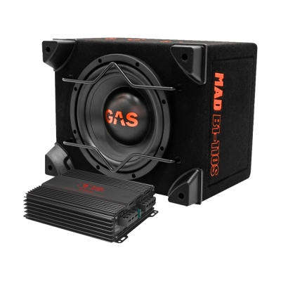 GAS MAD B1-110S RA500W:llä, 1x10 tuuman bassopaketti