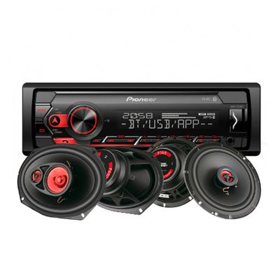 Pioneer MVH-S320BT & Bass Habit Play-högtalare