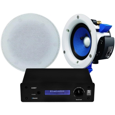 Yamaha NS-IC400 System One A50BT:n kanssa, sisäänrakennuspaketti