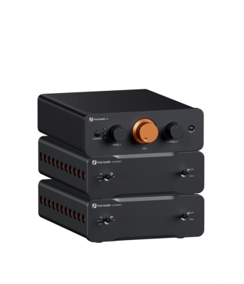 Fosi Audio P4 kaksoisilla V3 Monoilla, kompakti stereoyhdistelmä