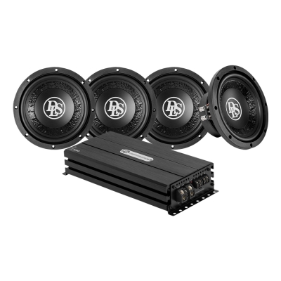 4-pack DLS PE8.D2 PE1.1000:n kanssa, 4x8 tuuman bassopaketti