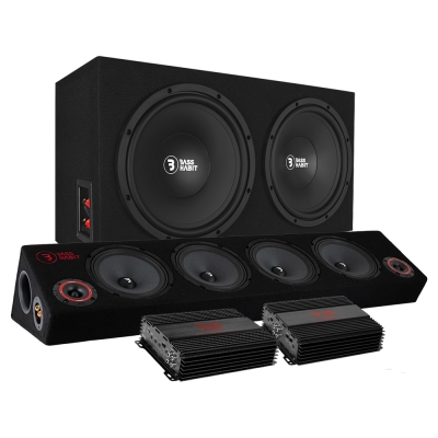 Bass Habit PL212 raggaripaketti SPL84:llä ja vahvistimella