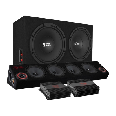 Bass Habit PL212 SPL64:n ja vahvistimen kanssa, raggaripaketti