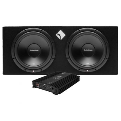 Rockford Fosgate R2-2X12 & Play Power 600.1, bassopaketti