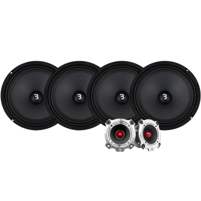 4-pack Bass Habit SP200M SP25HT:n kanssa, SPL-paketti