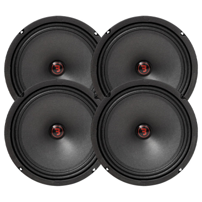4-pack Bass Habit Rebel SR200M, 8 tuuman keskiäänikaiuttimet