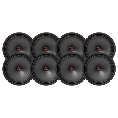 8-pack Bass Habit Rebel SR200M, 8 tuuman keskiäänikaiuttimet
